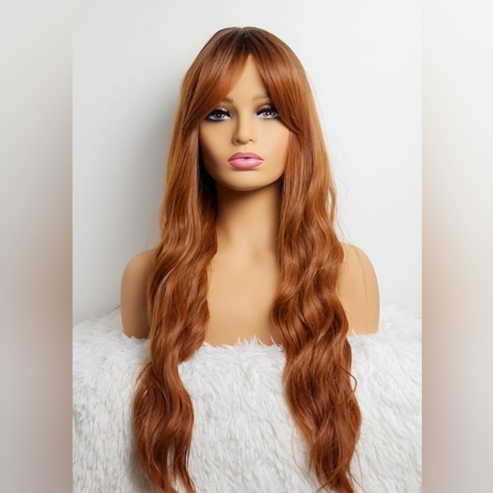 Copper Red/Brown Synthetic Wig